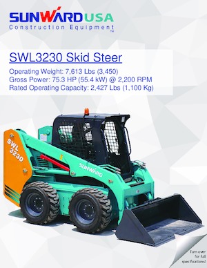 Csúszókormányzású rakodók Sunward SWL3230 