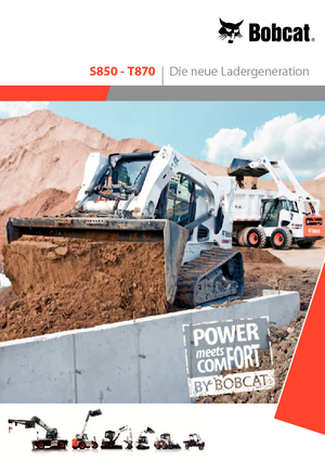 Csúszókormányzású rakodók Bobcat T870