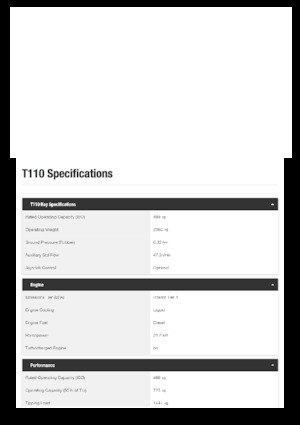 Csúszókormányzású rakodók Bobcat T110