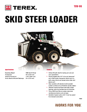 Csúszókormányzású rakodók Terex TSV 60
