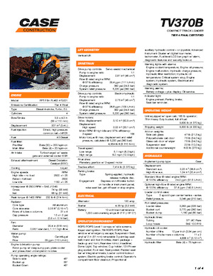 Csúszókormányzású rakodók Case TV370B