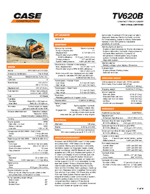 Csúszókormányzású rakodók Case TV620B