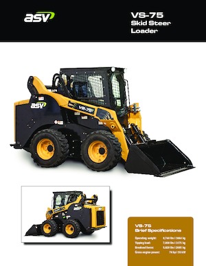 Csúszókormányzású rakodók ASV VS 75