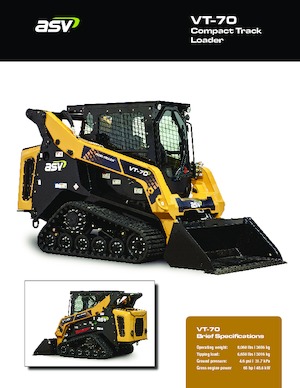 Csúszókormányzású rakodók ASV VT 70