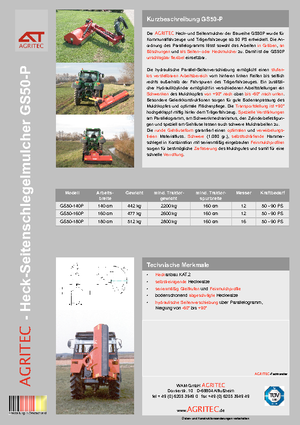 Rézsünyrók Agritec GS 50 S 140