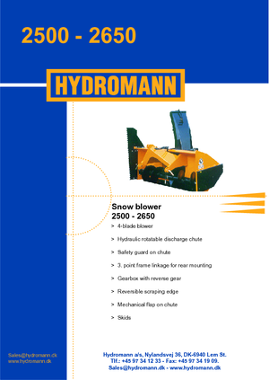 Hóvágók Hydromann 2500