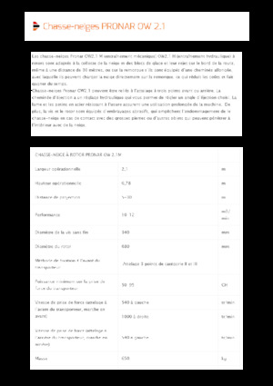 Hóvágók Pronar OW 2.1 H