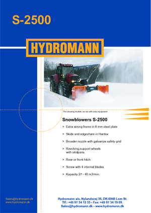 Hóvágók Hydromann S 2500