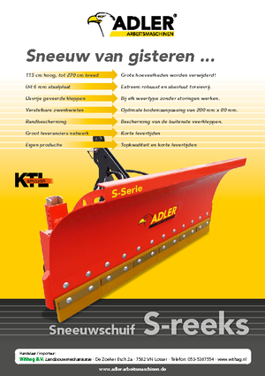 Hóekék rugós tolólappal Adler S 300