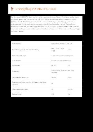 Hóekék csuklós tolólappal Pronar PU 1400