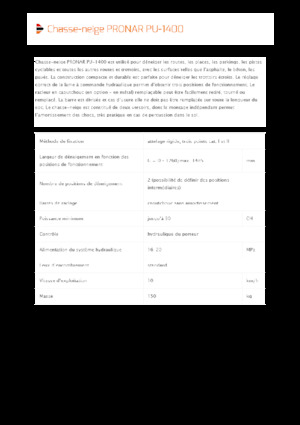 Hóekék csuklós tolólappal Pronar PU 1400