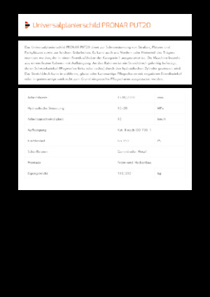 Hóekék csuklós tolólappal Pronar PU-T20