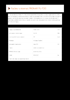 Hóekék csuklós tolólappal Pronar PU-T20