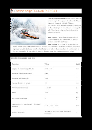 Hóekék csuklós tolólappal Pronar PUD S43