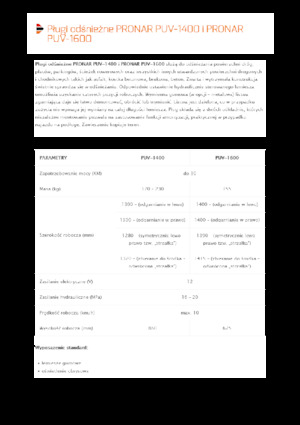 Hóekék csuklós tolólappal Pronar PUV 1600