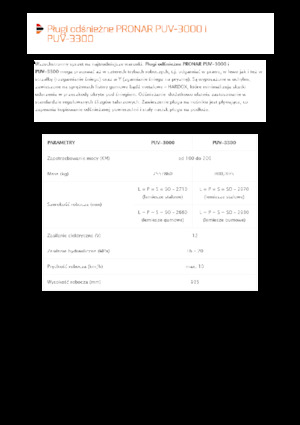 Hóekék csuklós tolólappal Pronar PUV 3300