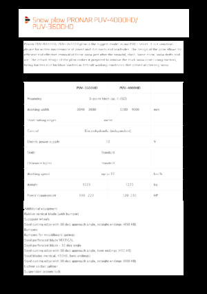 Hóekék csuklós tolólappal Pronar PUV 3600HD