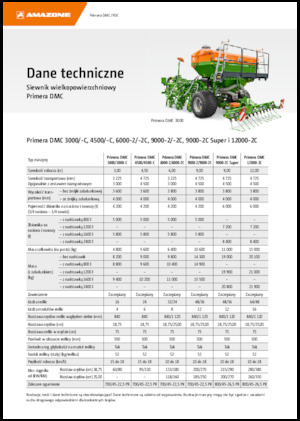 Vetőgépek Amazone Primera DMC 3000