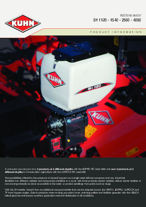 Vetőgépek Kuhn SH 1120 Isobus