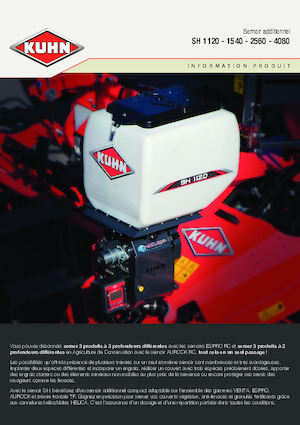 Vetőgépek Kuhn SH 1120 Isobus