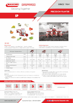 Vetőgépek Gaspardo SP 4R 2750