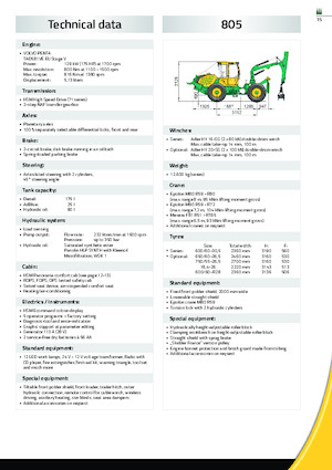 Speciális vonszolótraktorok HSM 805