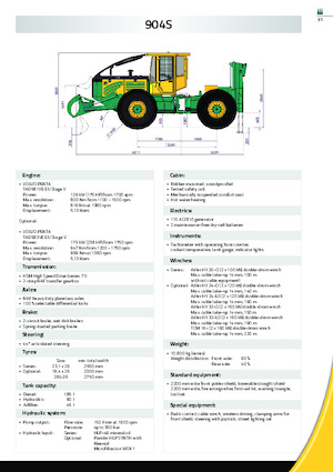 Speciális vonszolótraktorok HSM 904S