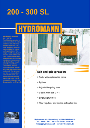 Csatlakoztatható szóróberendezések Hydromann 300 SL