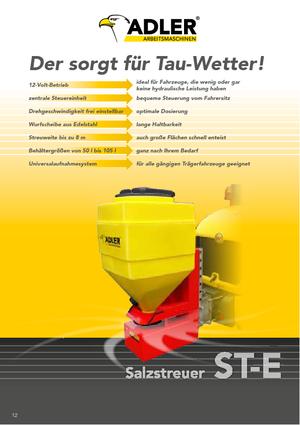 Csatlakoztatható szóróberendezések Adler ST-E 105 Profi