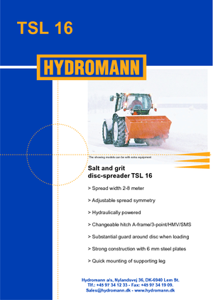Csatlakoztatható szóróberendezések Hydromann TSL 16
