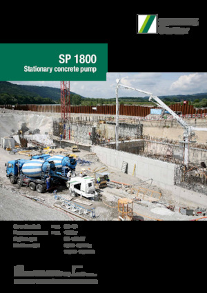 Telepített betonszivattyúk SCHWING-Stetter SP 1800 D