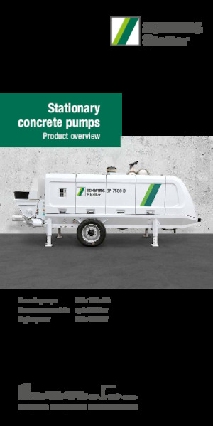 Telepített betonszivattyúk SCHWING-Stetter SP 9500 E Container
