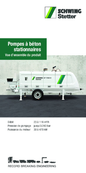 Telepített betonszivattyúk SCHWING-Stetter SP 9500 E Container