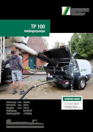 Telepített betonszivattyúk SCHWING-Stetter TP 100 D