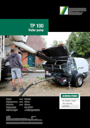 Telepített betonszivattyúk SCHWING-Stetter TP 100 D