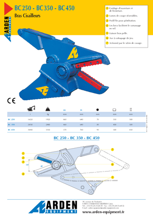 Acélvágógépek Arden BC 450