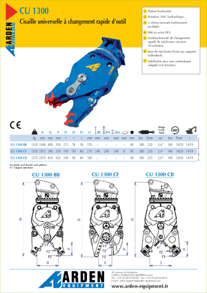 Acélvágógépek Arden CU 1300 CF