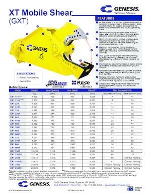 Acélvágógépek Genesis GXT 225