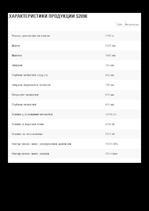 Acélvágógépek Caterpillar S2090