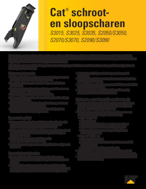 Acélvágógépek Caterpillar S3070