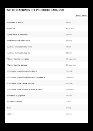 Acélvágógépek Caterpillar S308
