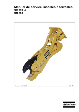 Acélvágógépek Atlas Copco SC 270