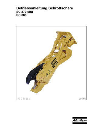 Acélvágógépek Atlas Copco SC 270