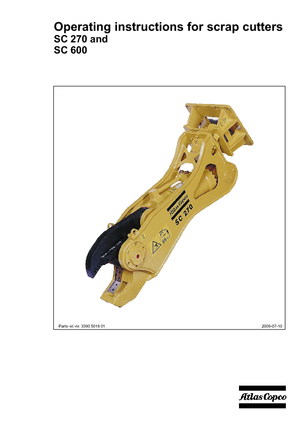 Acélvágógépek Atlas Copco SC 270