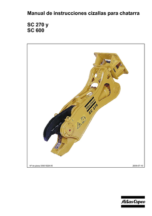 Acélvágógépek Atlas Copco SC 270