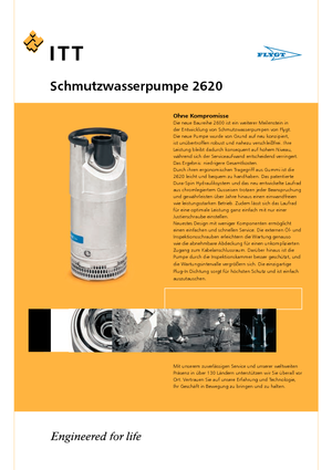 Szannyiszap szivattyúk Flygt-Pumpen 2620 LR 234