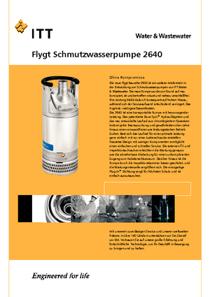 Szannyiszap szivattyúk Flygt-Pumpen 2640 LR 251