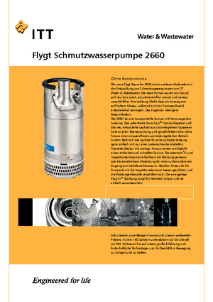 Szannyiszap szivattyúk Flygt-Pumpen 2660 LR 251