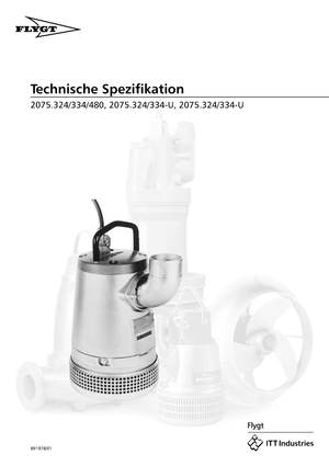 Szannyiszap szivattyúk Flygt-Pumpen BIBO 2075 LR 271