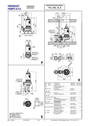 Szannyiszap szivattyúk Faggiolati G 213 R3C4-P40AA2